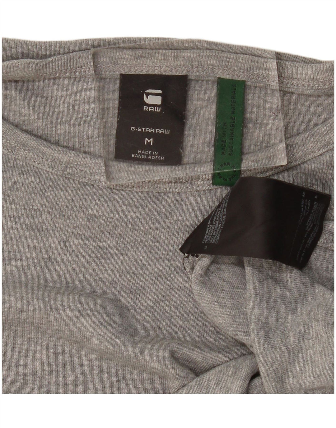 G-Star Mens T-Shirt Top Medium Grey Flecked Cotton