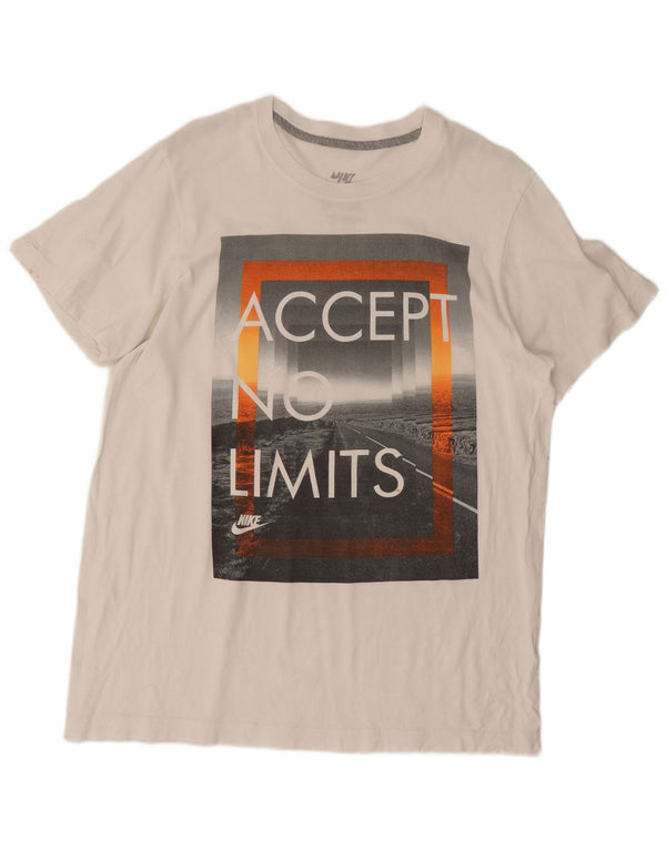 T-shirt grafica Nike da uomo grande bianca