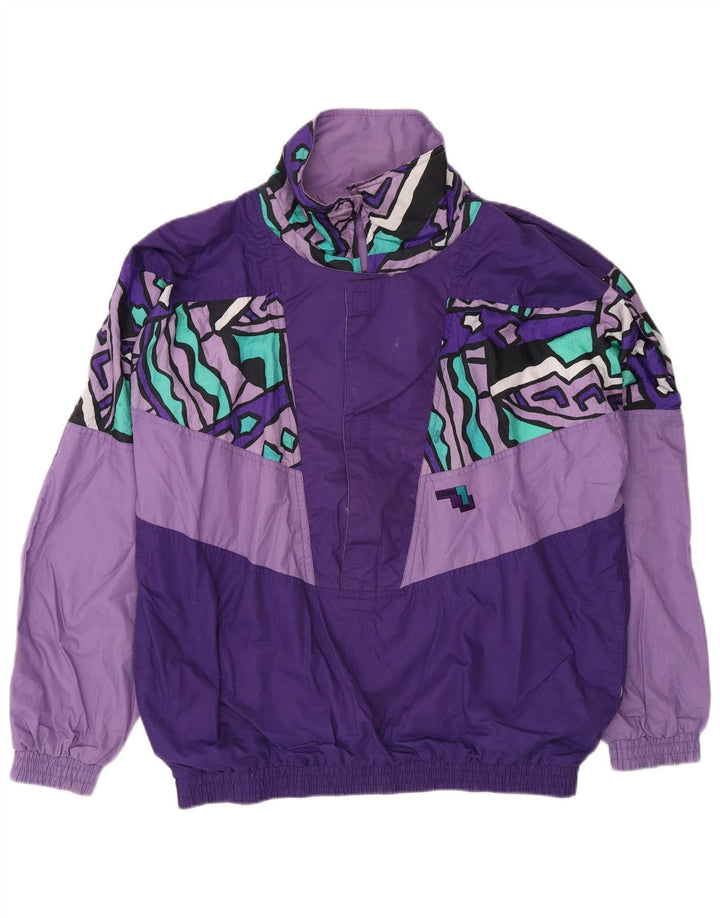 Brugi Mens Loose Fit Tracksuit Top Jacket Medium Multicoloured Colourblock