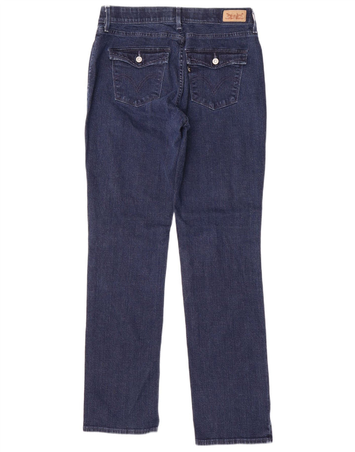 LEVI'S Womens 525 Straight Jeans W30 L31 Navy Blue
