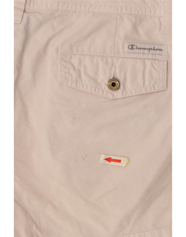 CHAMPION Womens Casual Shorts Medium W30 Off White Cotton