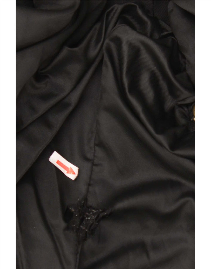 Nueva chaqueta de cuero extragrande para mujer Fast IT 44 Medium Black