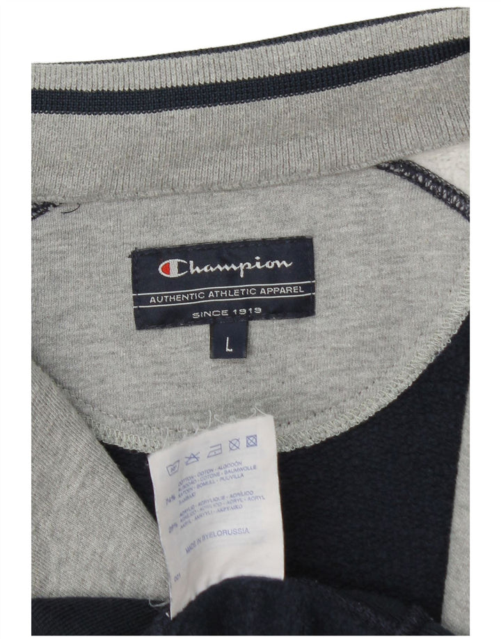 Champion Mens Heritage Classics Tracksuit Top Jacket Large Navy Blue