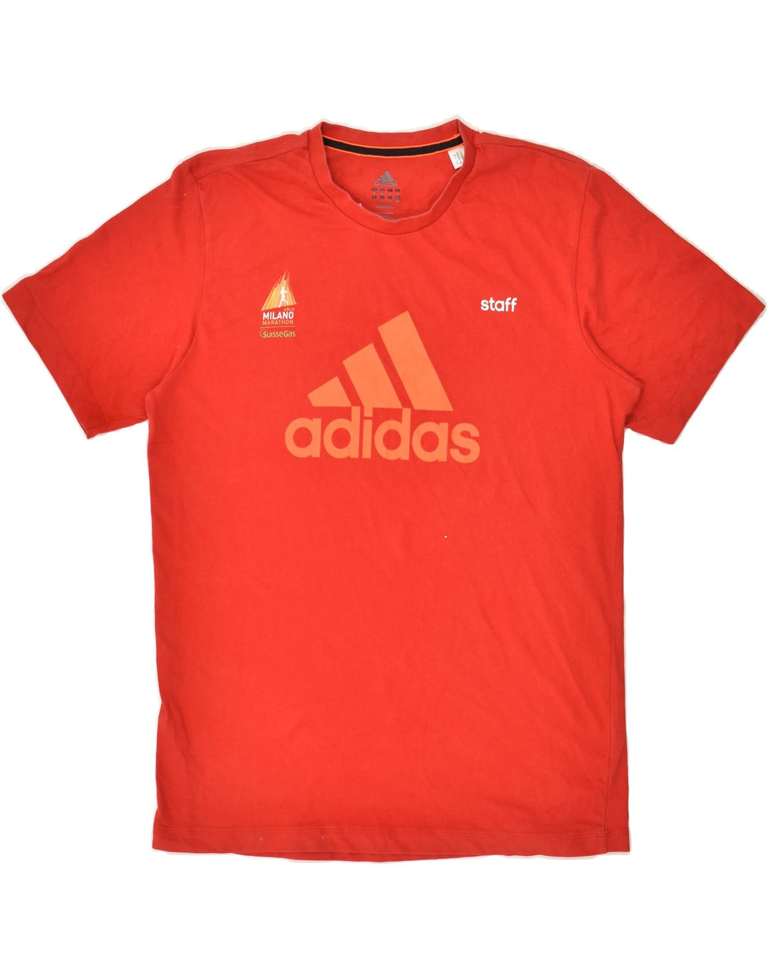 ADIDAS Mens Graphic T-Shirt Top Medium Red Cotton | Vintage Adidas | Thrift | Second-Hand Adidas | Used Clothing | Messina Hembry 