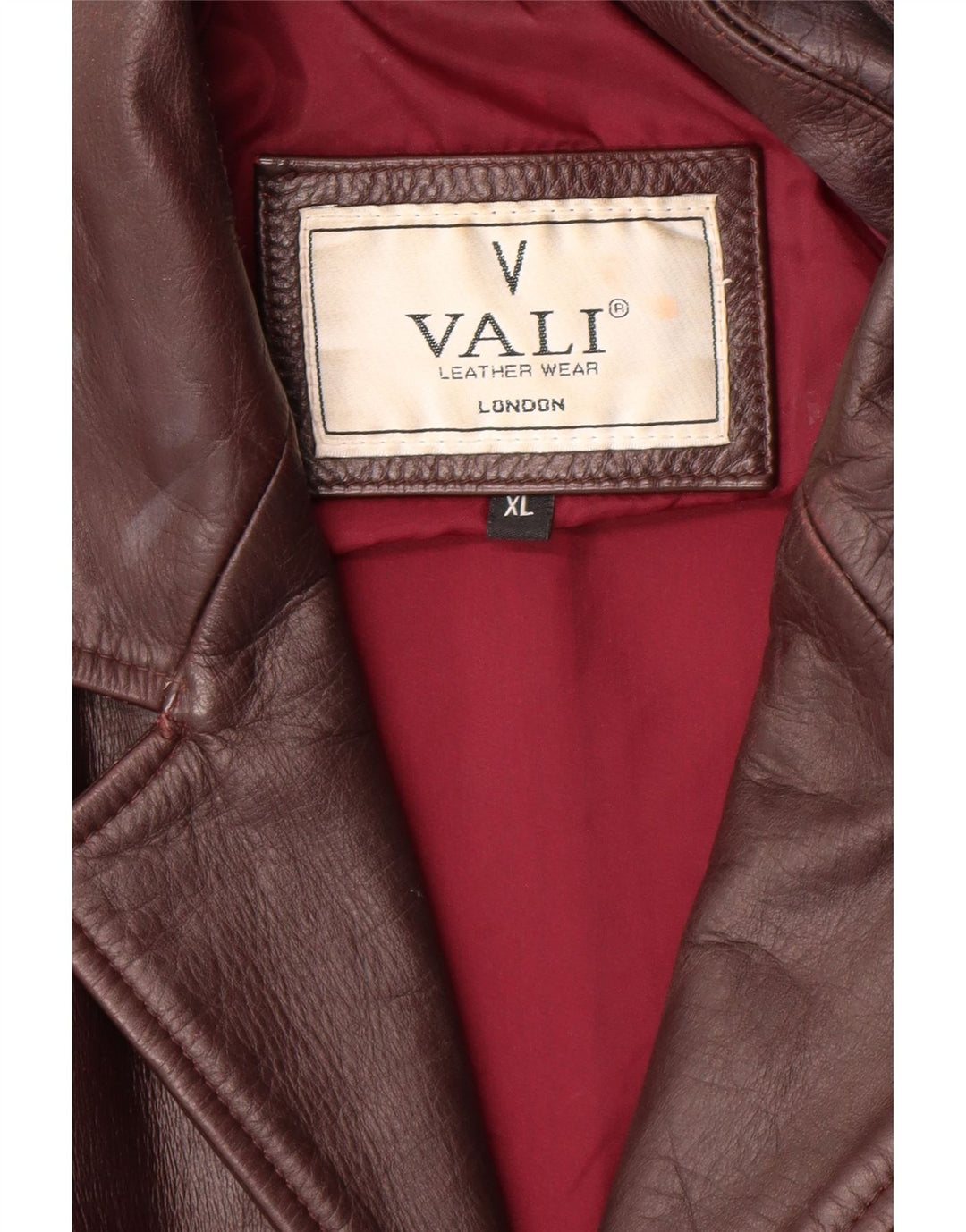 VINTAGE Mens Leather Jacket XL Brown Leather Classic