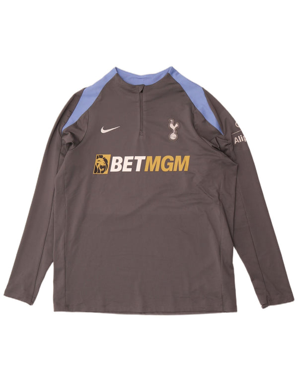 Nike Herren Tottenham Hotspur Graphic Pullover-Trainingsanzug-Oberteil XL Grau