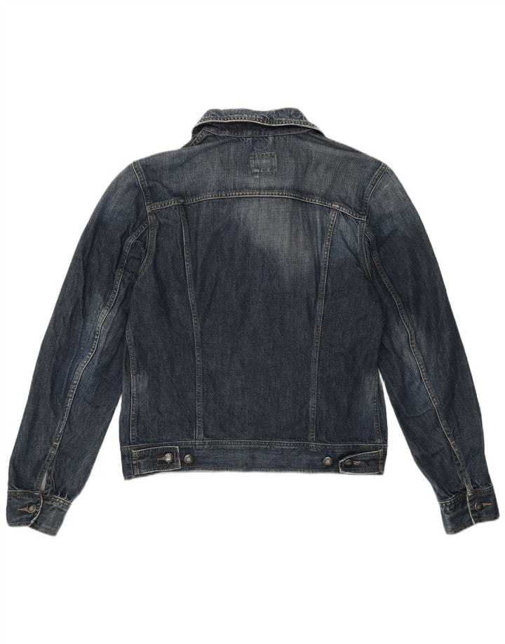 Gas Womens Denim Jacket UK 14 Large Blue Cotton
