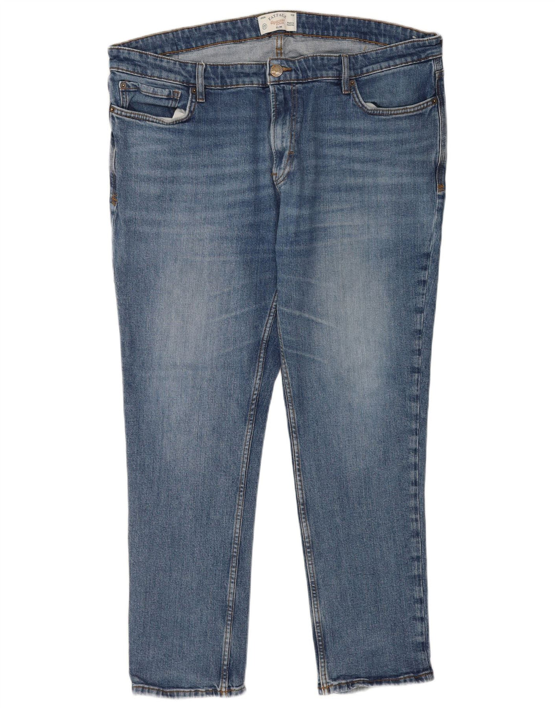 Fat Face Mens Slim Jeans W42 L28 Blue Cotton