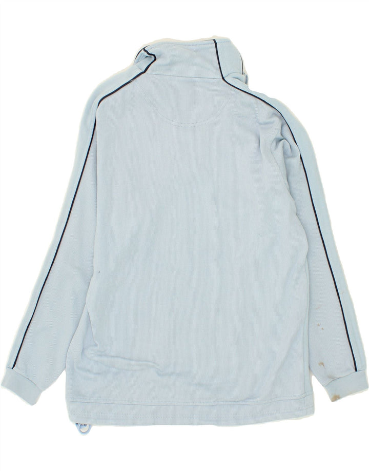 CHAMPION Mens Zip Neck Sweatshirt Jumper Medium Blue Cotton Vintage Champion and Second-Hand Champion from Messina Hembry 