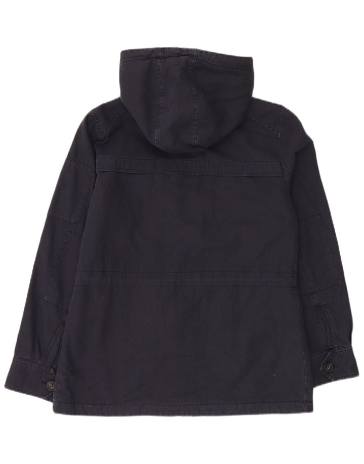 Giacca utility con cappuccio da donna Levi's UK 14 cotone blu navy medio