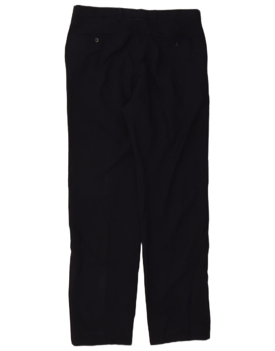 Marks & Spencer Mens Straight Regular Suit Trousers W34 L33 Navy Blue