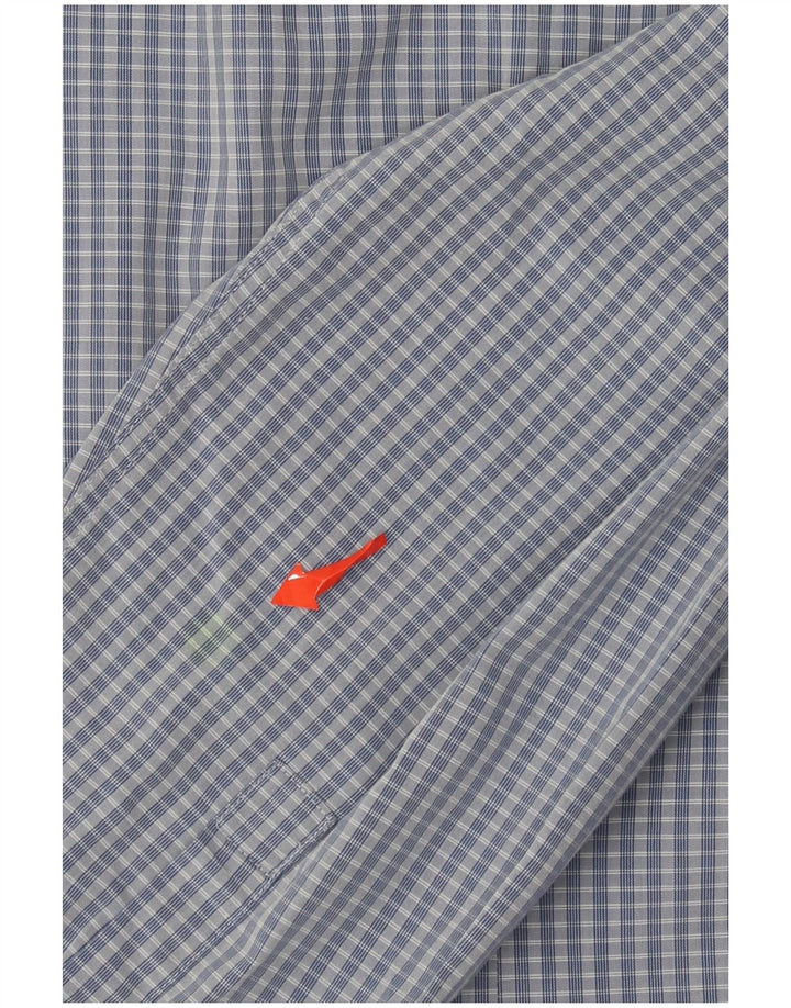 Calvin Klein Mens Slim Fit Shirt Size 43 17 XL Blue Check