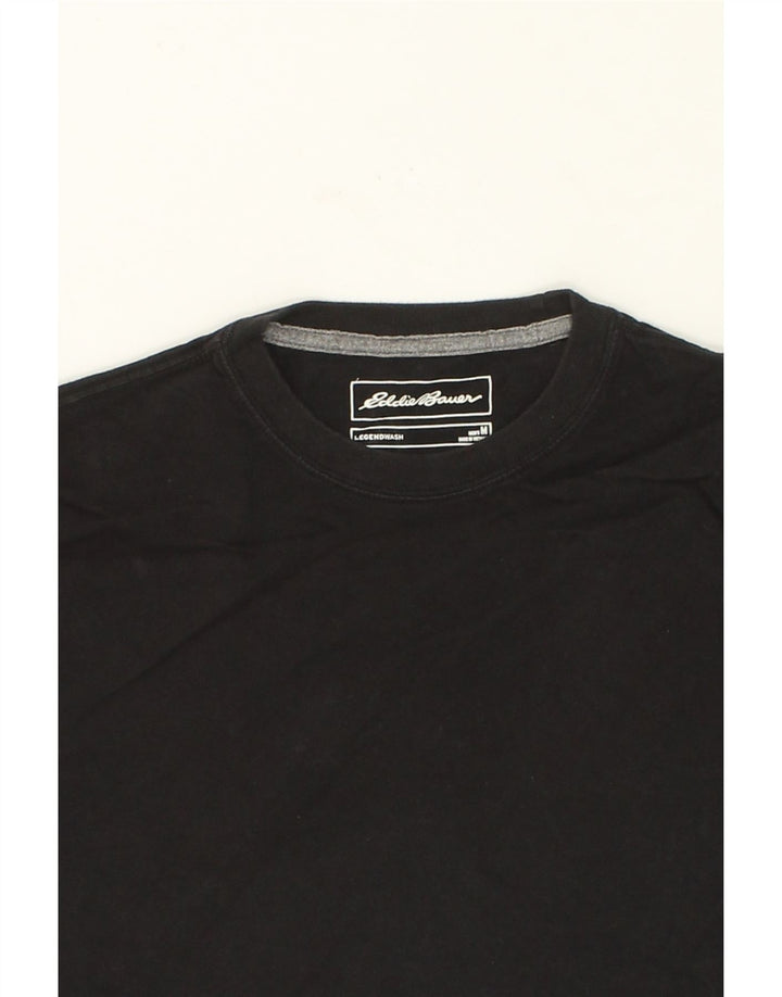 EDDIE BAUER Mens T-Shirt Top Medium Black Cotton Vintage Eddie Bauer and Second-Hand Eddie Bauer from Messina Hembry 