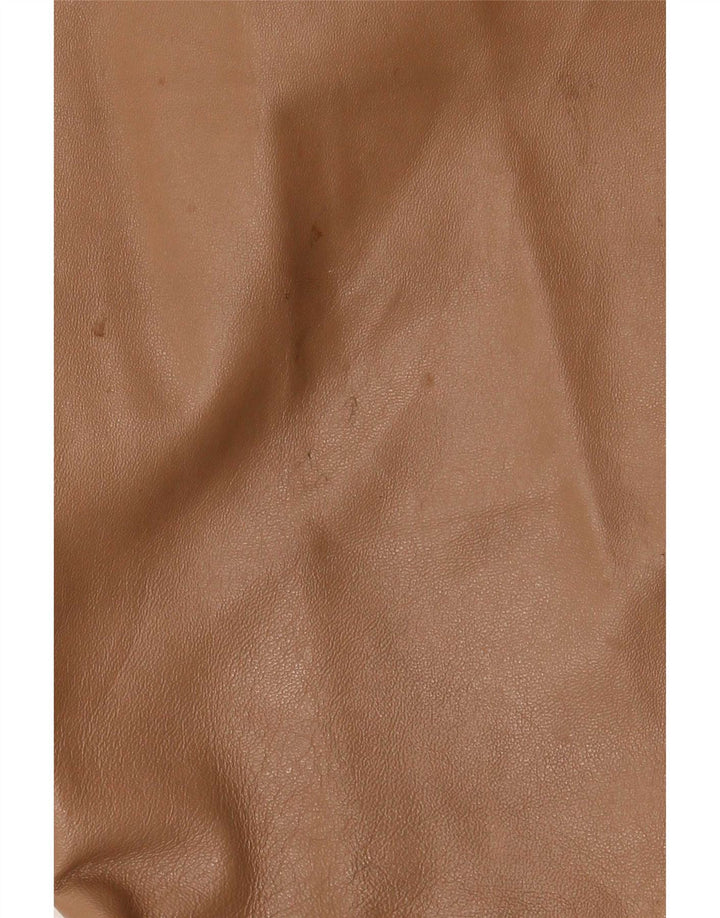 Pantaloni In Pelle Bootcut Donna Conbipel IT 46 Large W34 L32 Beige