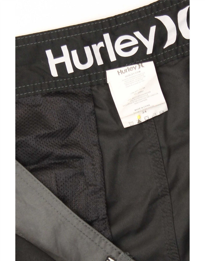 Hurley Badeshorts til mænd Large Black Colourblock Polyester