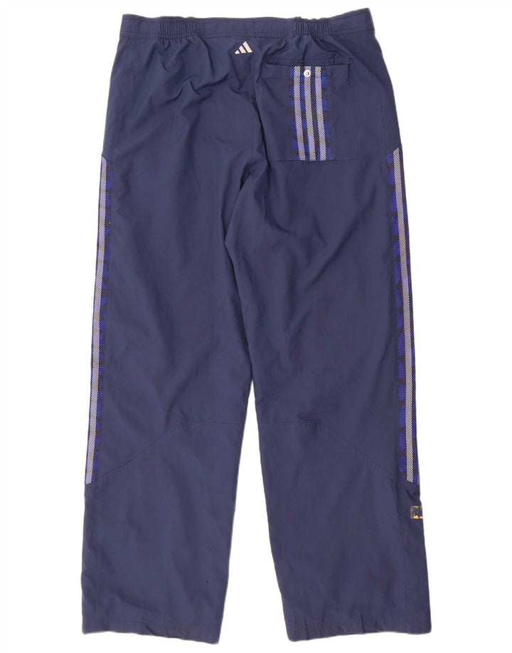 Adidas Mens Waterproof Trousers Large Navy Blue Polyester