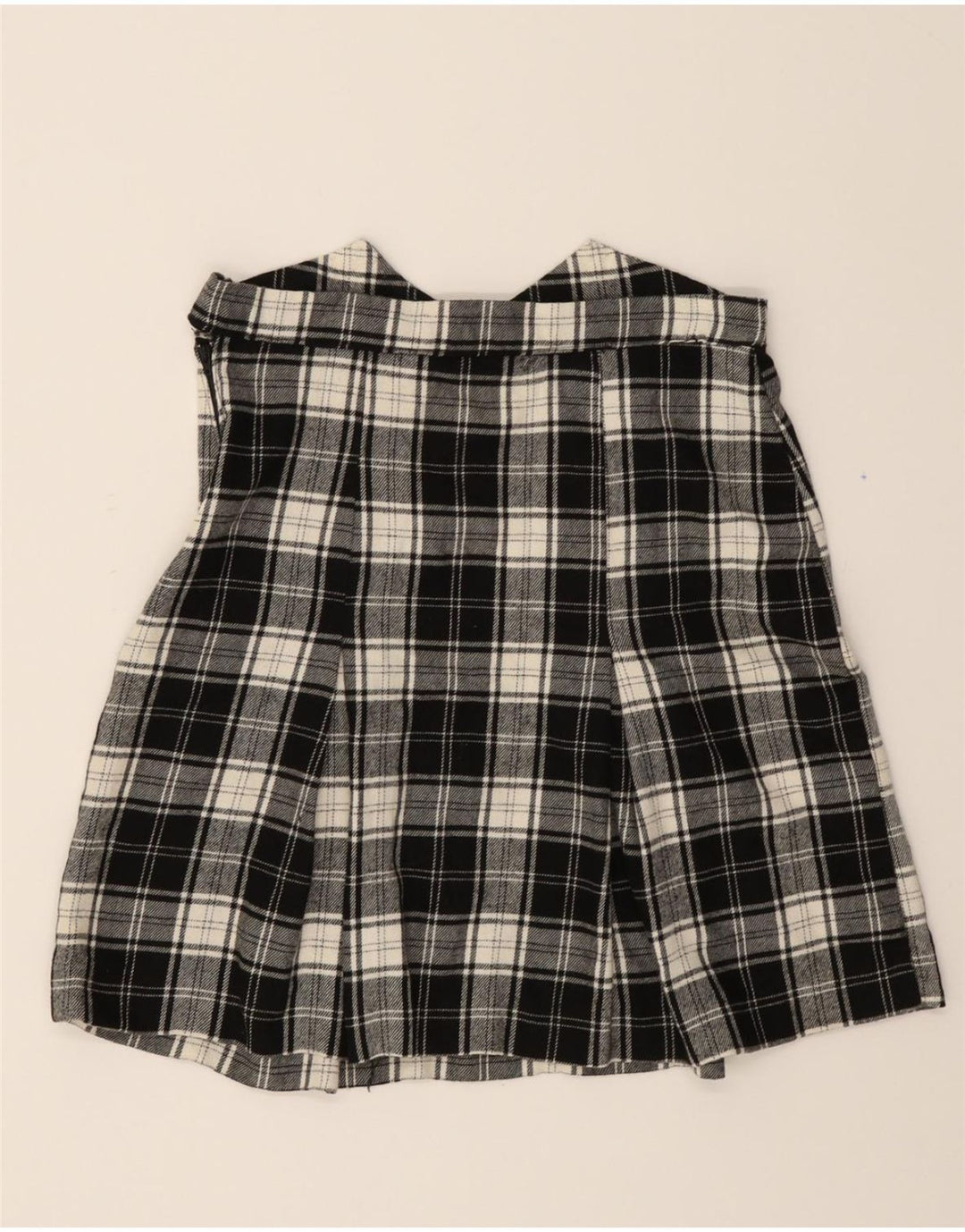 VINTAGE Womens Pleated A-Line Skirt W28 Medium Black Check Vintage Vintage and Second-Hand Vintage from Messina Hembry 