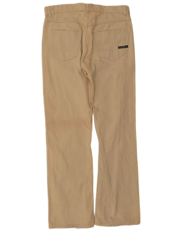 Мужские прямые повседневные брюки Sergio Tacchini W32 L30 бежевого цвета, хлопок