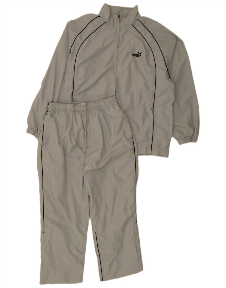 Puma Mens Full Tracksuit Large  Grey Polyester