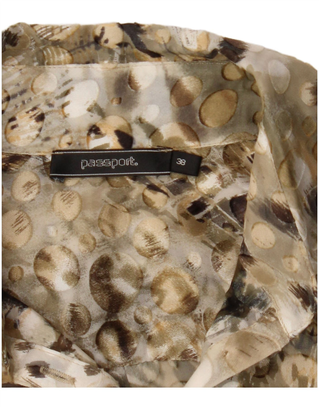 PASSPORTS Womens Shirt Blouse EU 38 Medium Multicoloured Animal Print