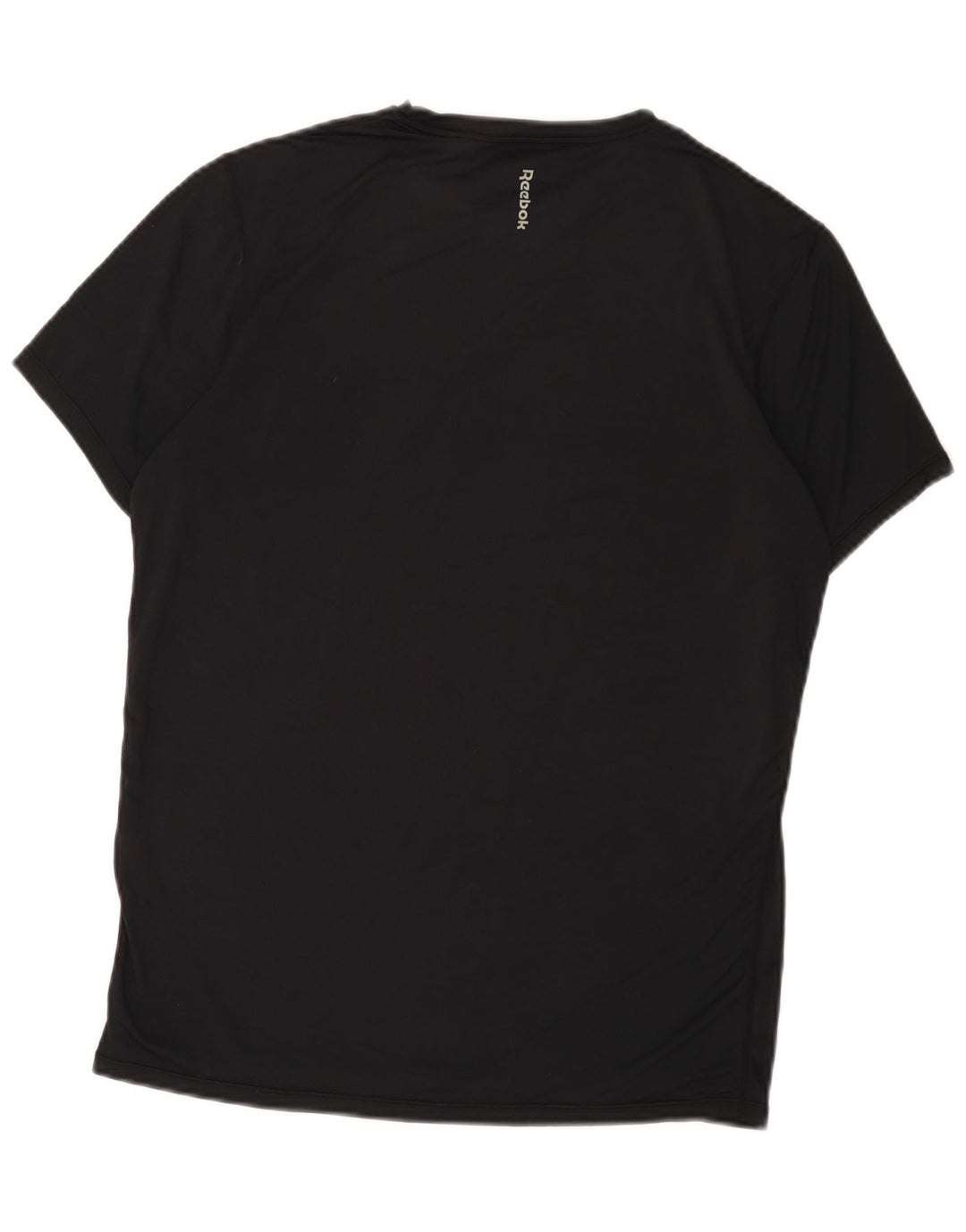 Reebok Mens T-Shirt Top Medium Black Polyester