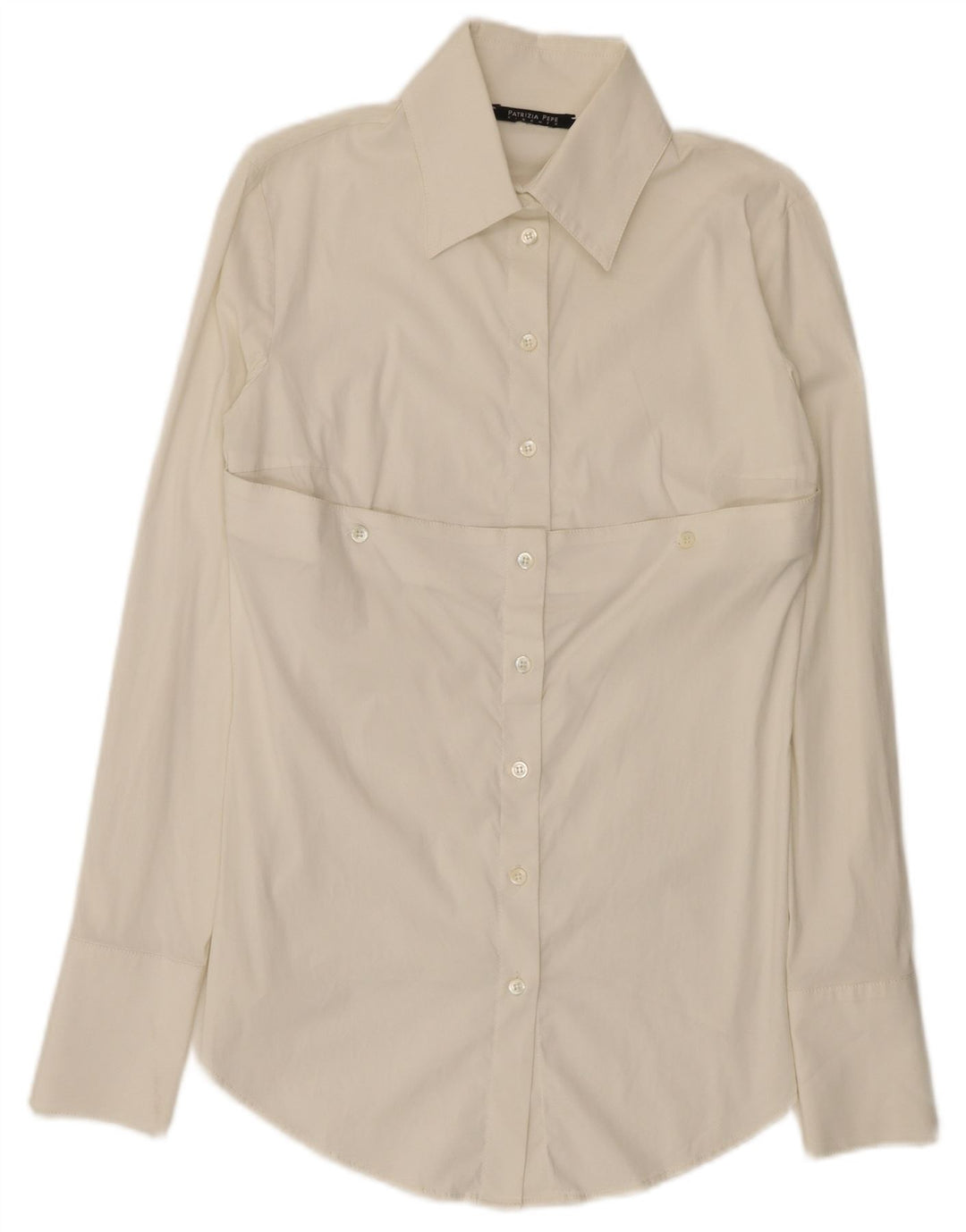 Patrizia Pepe Womens Shirt UK 12 Medium White