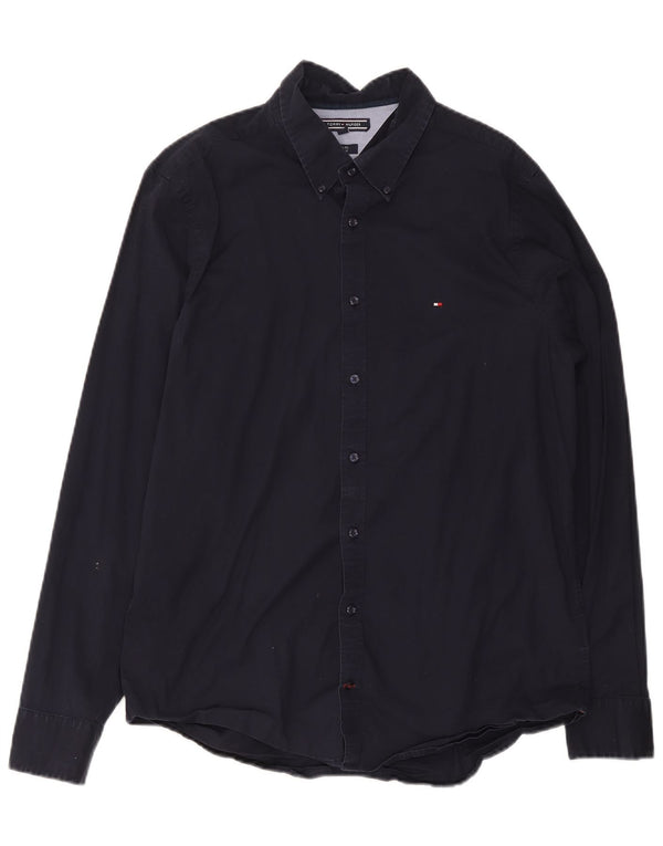 Tommy Hilfiger Chemise Slim Fit XL Bleu Marine Coton