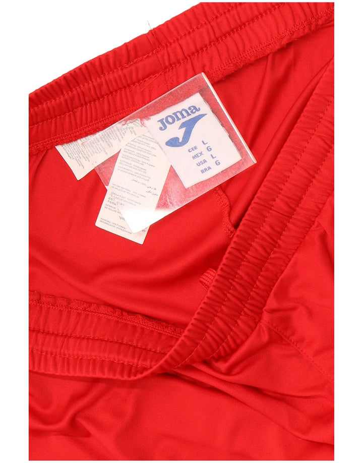 Joma Sportshorts til mænd, store røde polyester