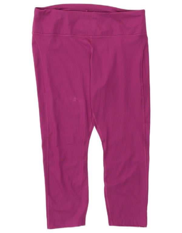 Leggings Nike Dri Fit Capri da donna UK 18 XL poliestere viola