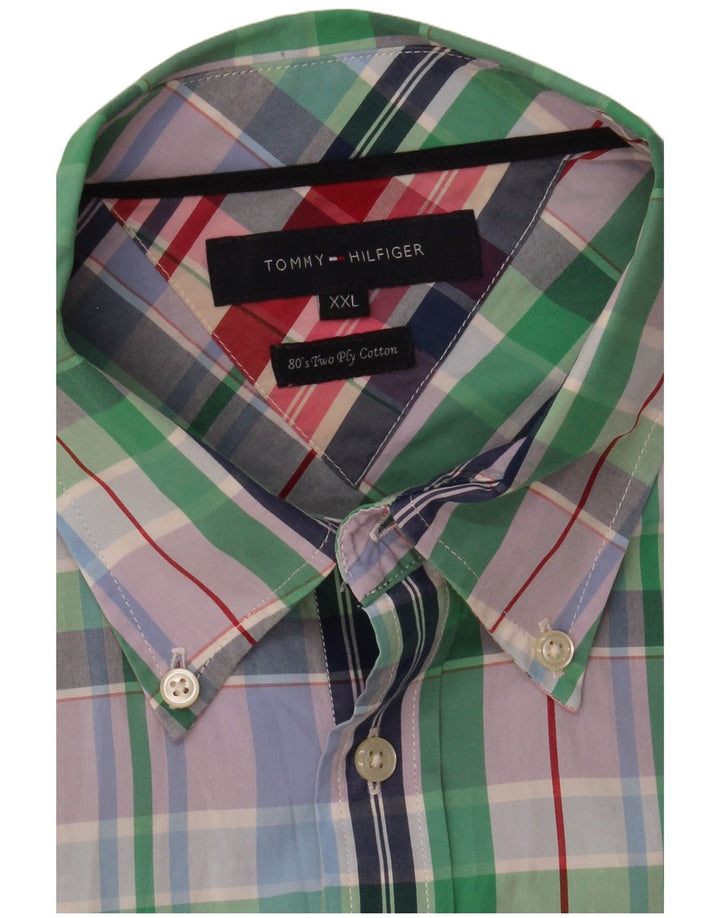 Tommy Hilfiger herreskjorte 2XL flerfarvet ternet bomuld