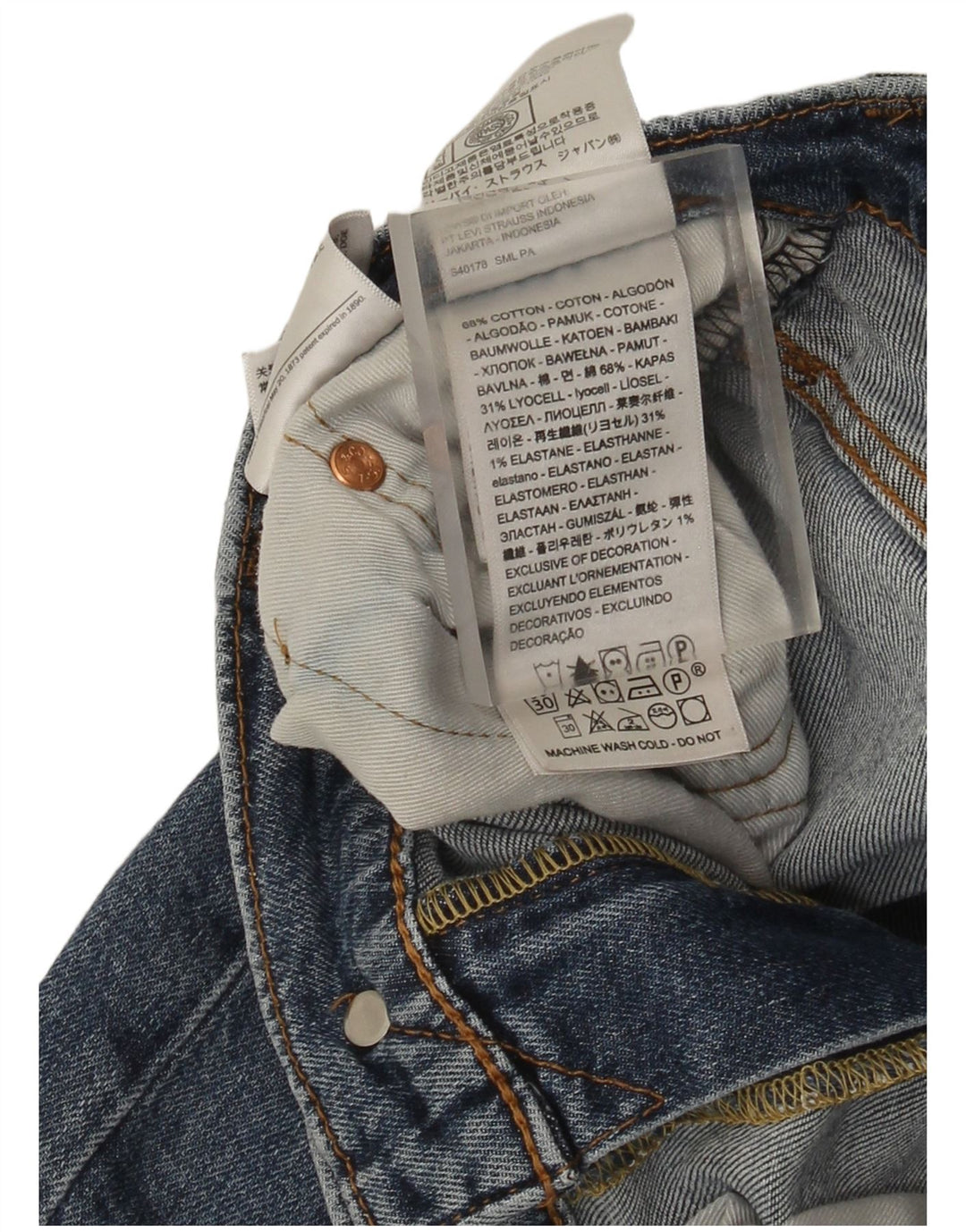 Levi's Jean Slim 512 Homme Bleu W30 L30 Coton