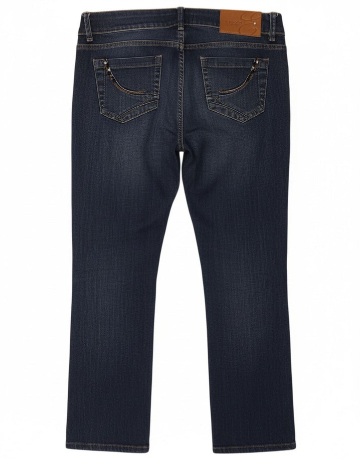 EXTYN Womens Slim Jeans IT 44 Medium W34 L27 Navy Blue Cotton