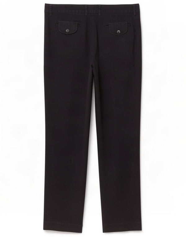 Fay Womens Slim Chino Trousers IT 44 Medium W30 L28 Navy Blue Cotton