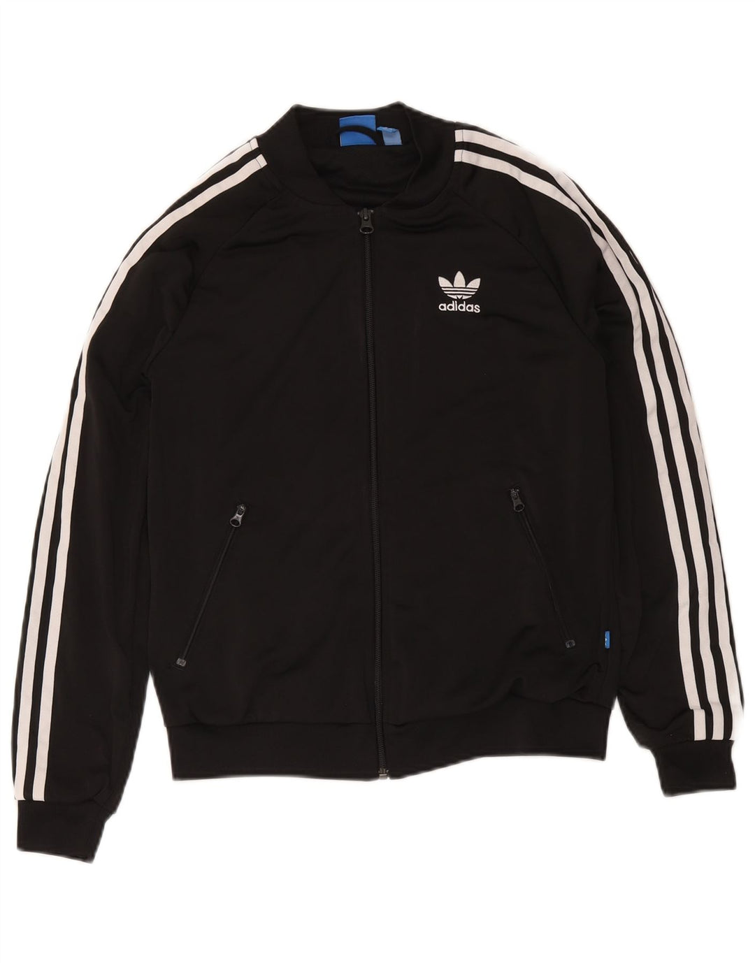 Giacca da ginnastica grafica da donna Adidas UK 12 media nera