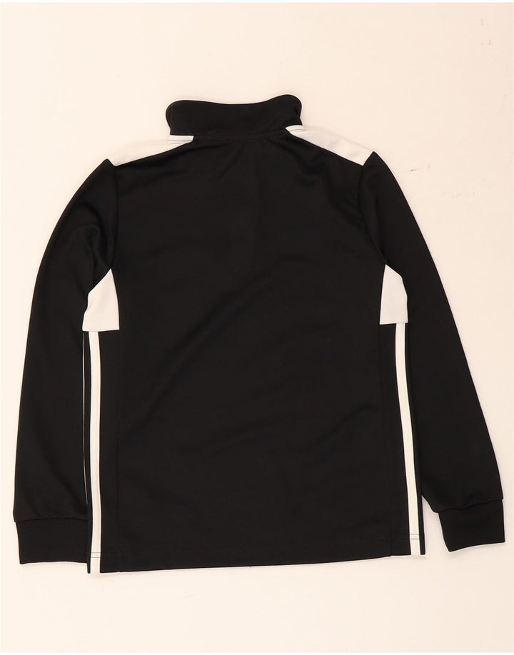 Adidas Boys Climalite Pullover Tracksuit Top 9-10 Years Black Colourblock