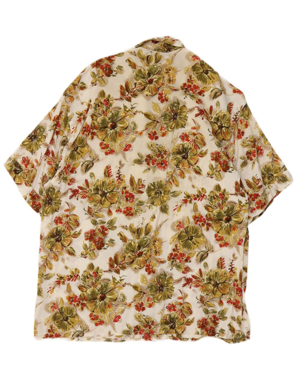 Newpenny Womens Hawaiian Shirt Blouse UK 16 Large Multicoloured Floral