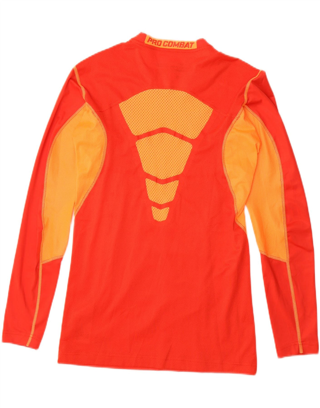 NIKE Womens Dri Fit Top Long Sleeve UK 14 Large Red Colourblock Polyester Vintage Nike and Second-Hand Nike from Messina Hembry 