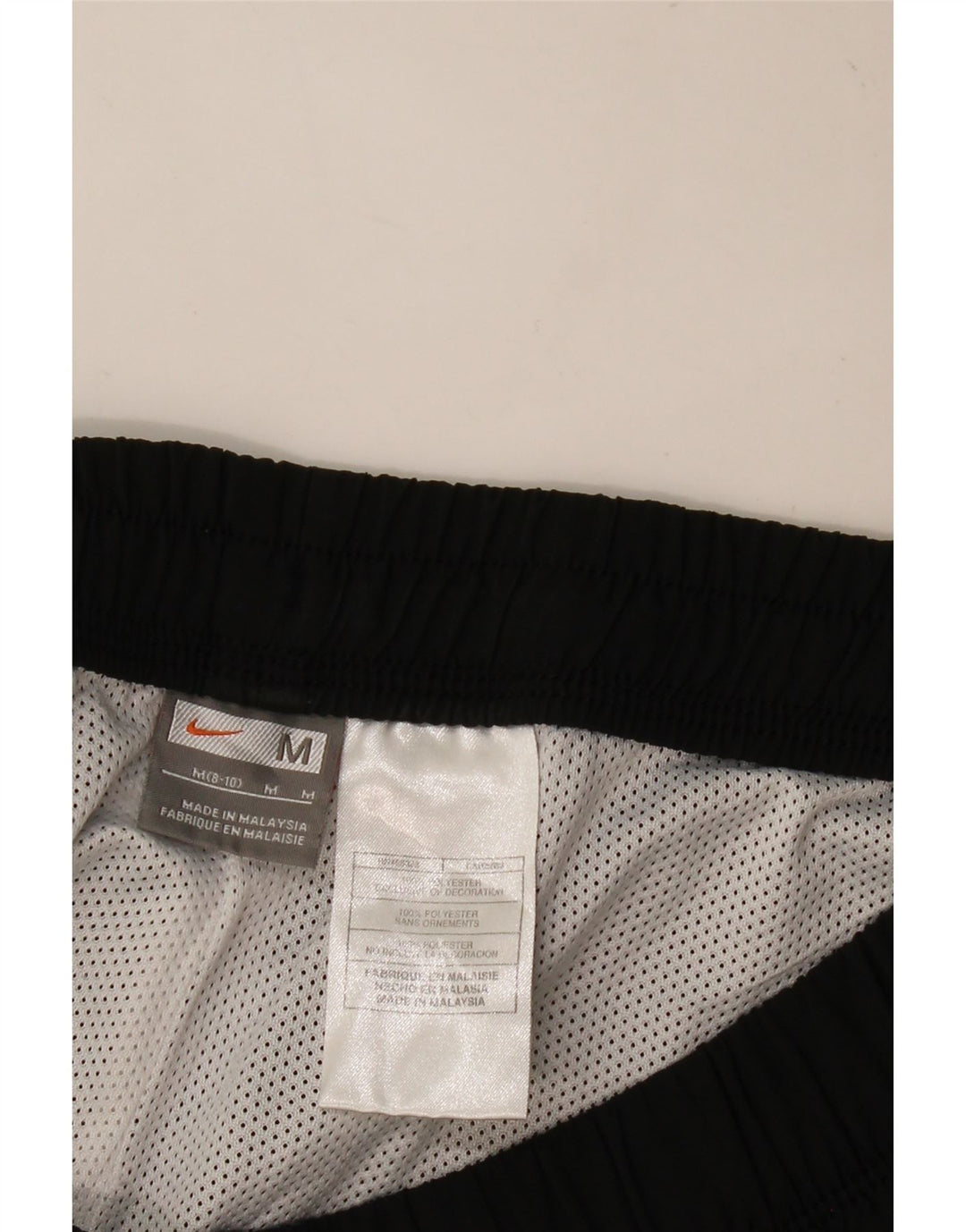 NIKE Womens Sport Shorts US 8/10 Medium Black Colourblock Polyester