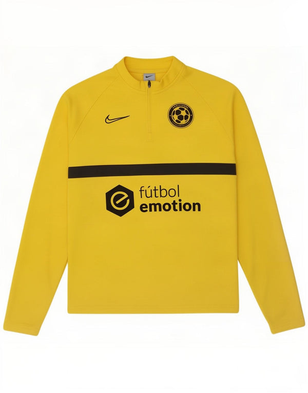 Nike Boys Dri Fit Graphic Pullover Tracksuit Top 13-14 Years XL Yellow
