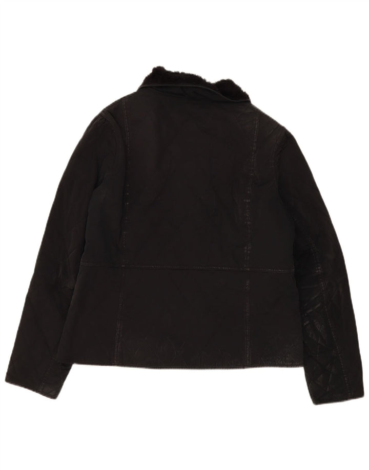 Barbour Damen Steppjacke UK 16 Large Schwarz Polyamid