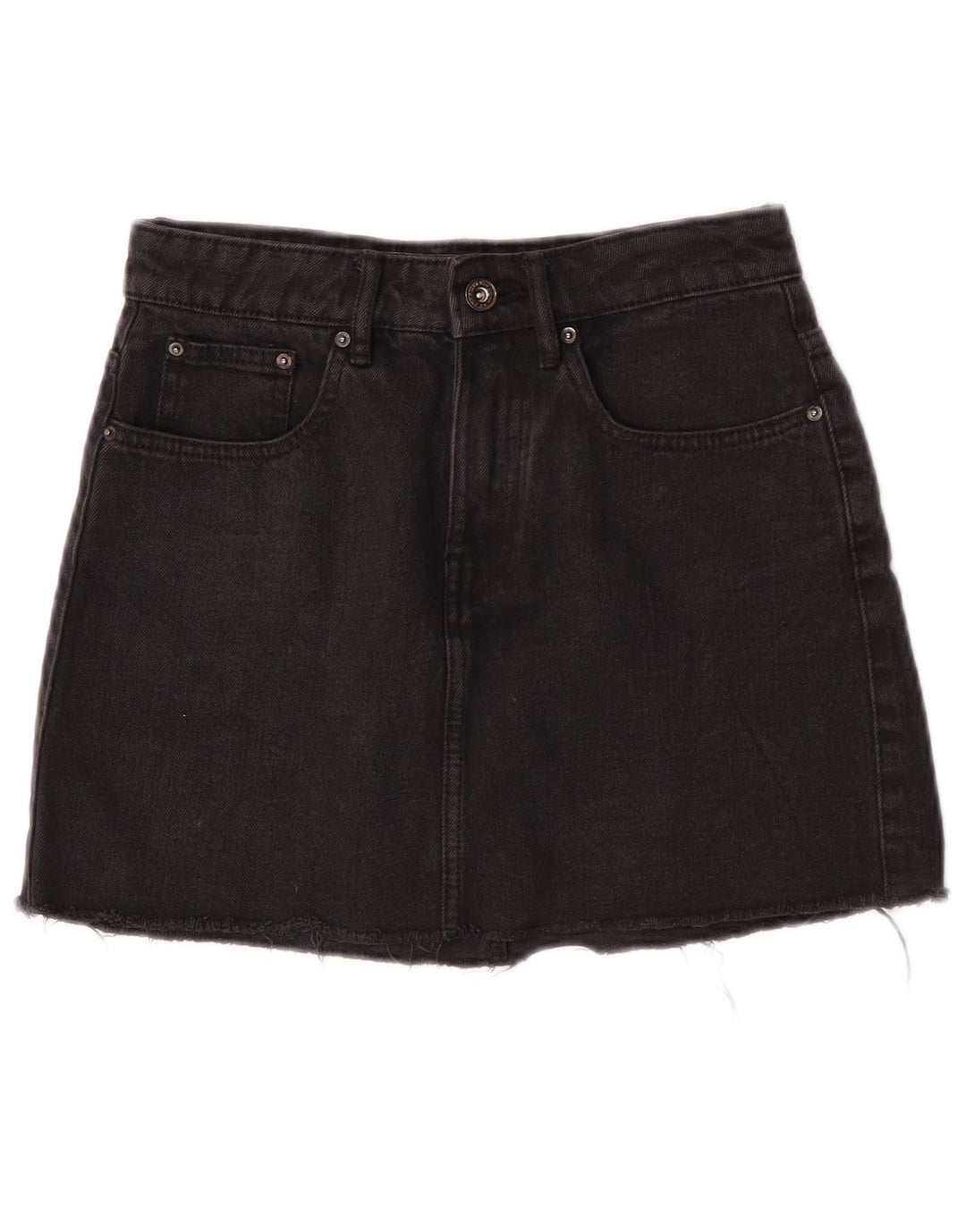 Trafaluc Womens Denim Skirt Small W26 Black