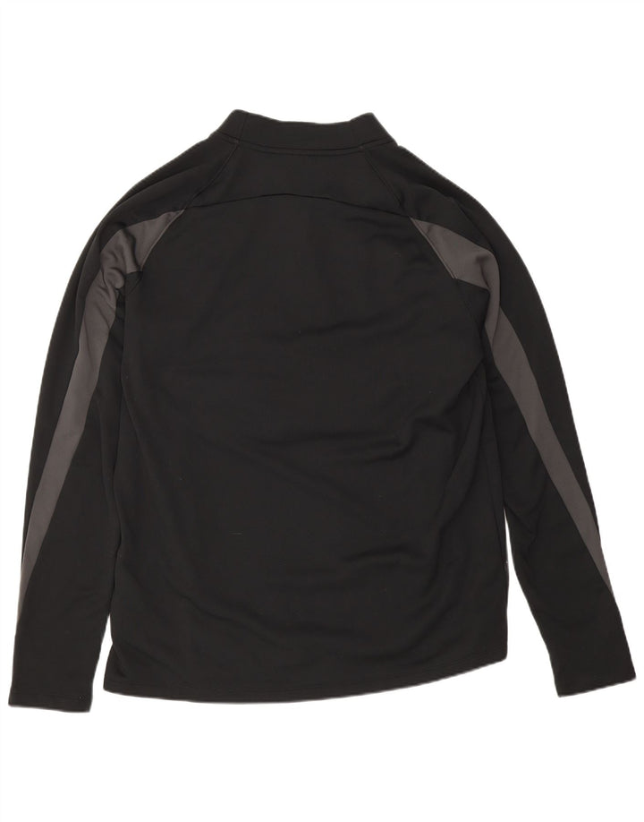 Nike Therma-Fit Zip Neck Pullover Tuta da Uomo Top Large in Poliestere Nero