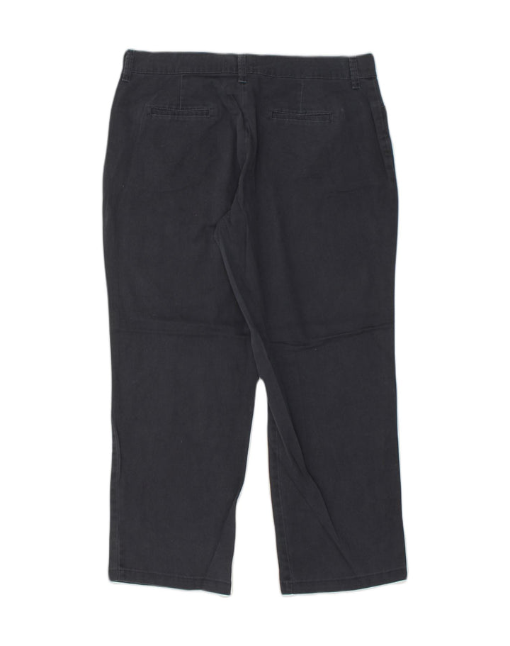 LEE Womens Relaxed Fit Casual Trousers W38 L29 Navy Blue Cotton | Vintage Lee | Thrift | Second-Hand Lee | Used Clothing | Messina Hembry 