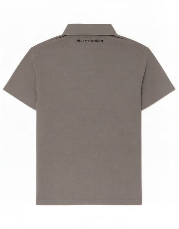Helly Hansen Mens Polo Shirt Small Grey Nylon