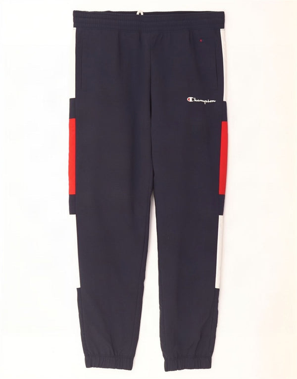 Champion Pantalon de Survêtement Homme Joggers Large Bleu Marine Colourblock