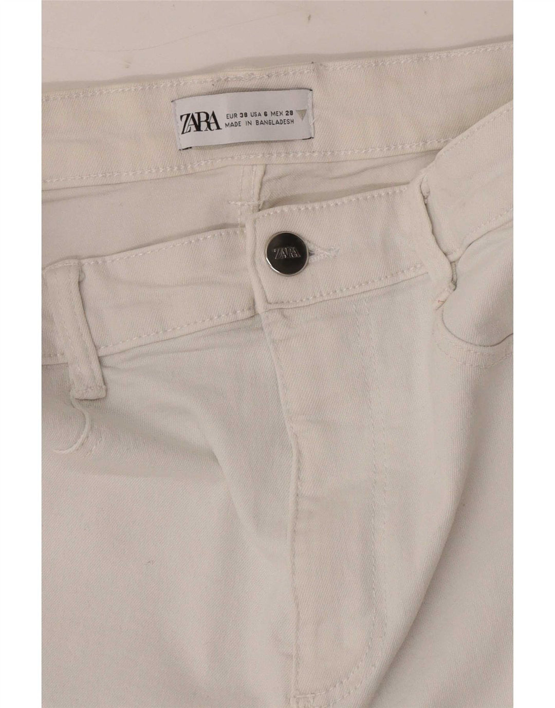 Zara Womens Jegging Jeans EU 38 Small W28 L28 White