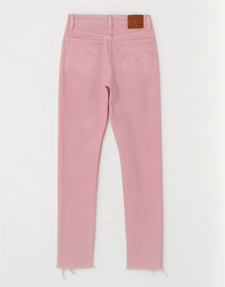 Levi's Womens 501 Straight Jeans Small W27 L29 Pink