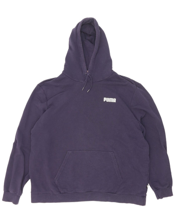 Мужской джемпер с капюшоном Puma 2XL темно-синий хлопок
