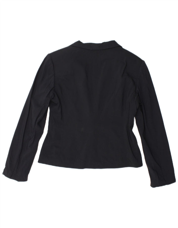 Marks & Spencer Womens Autograph Blazer Jacket UK 12 Medium Navy Blue