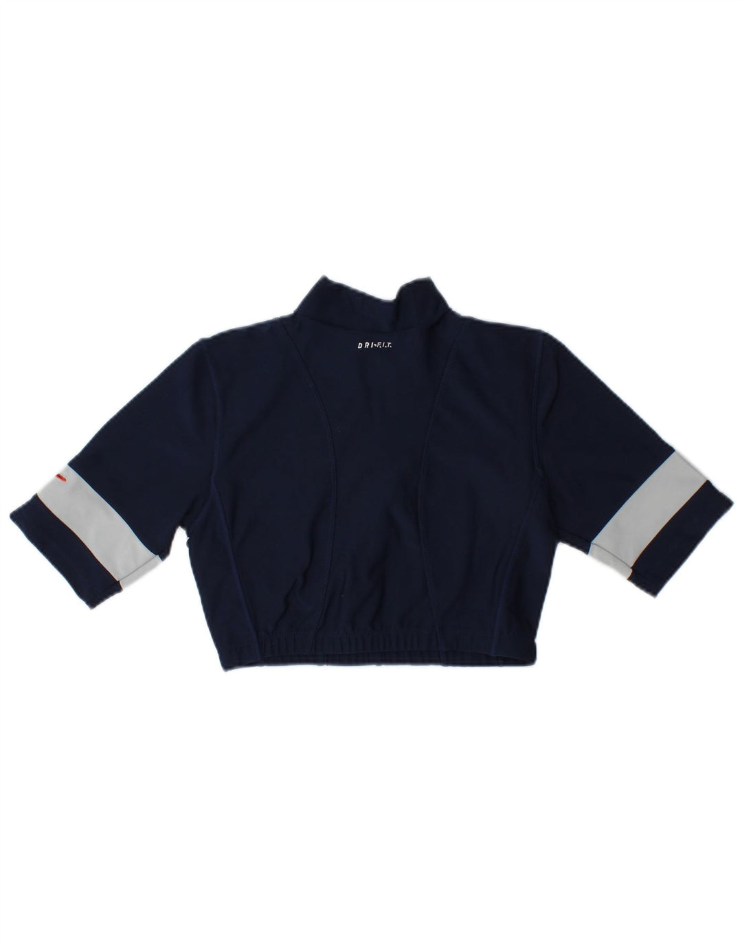 Nike Girls Zip Neck Pullover Tracksuit Top 12-13 Years Large Navy Blue